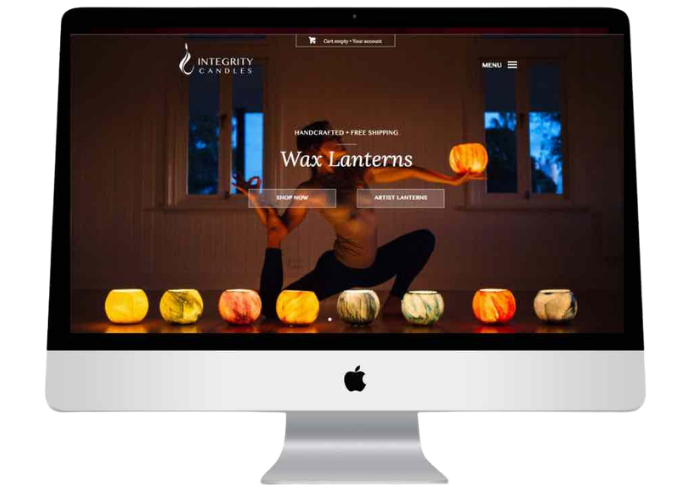 Integrity Candles website designed by Kado Creative Sydney